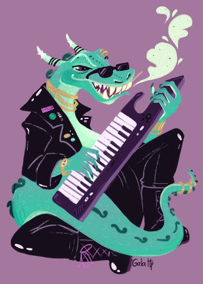 Keytar dragon